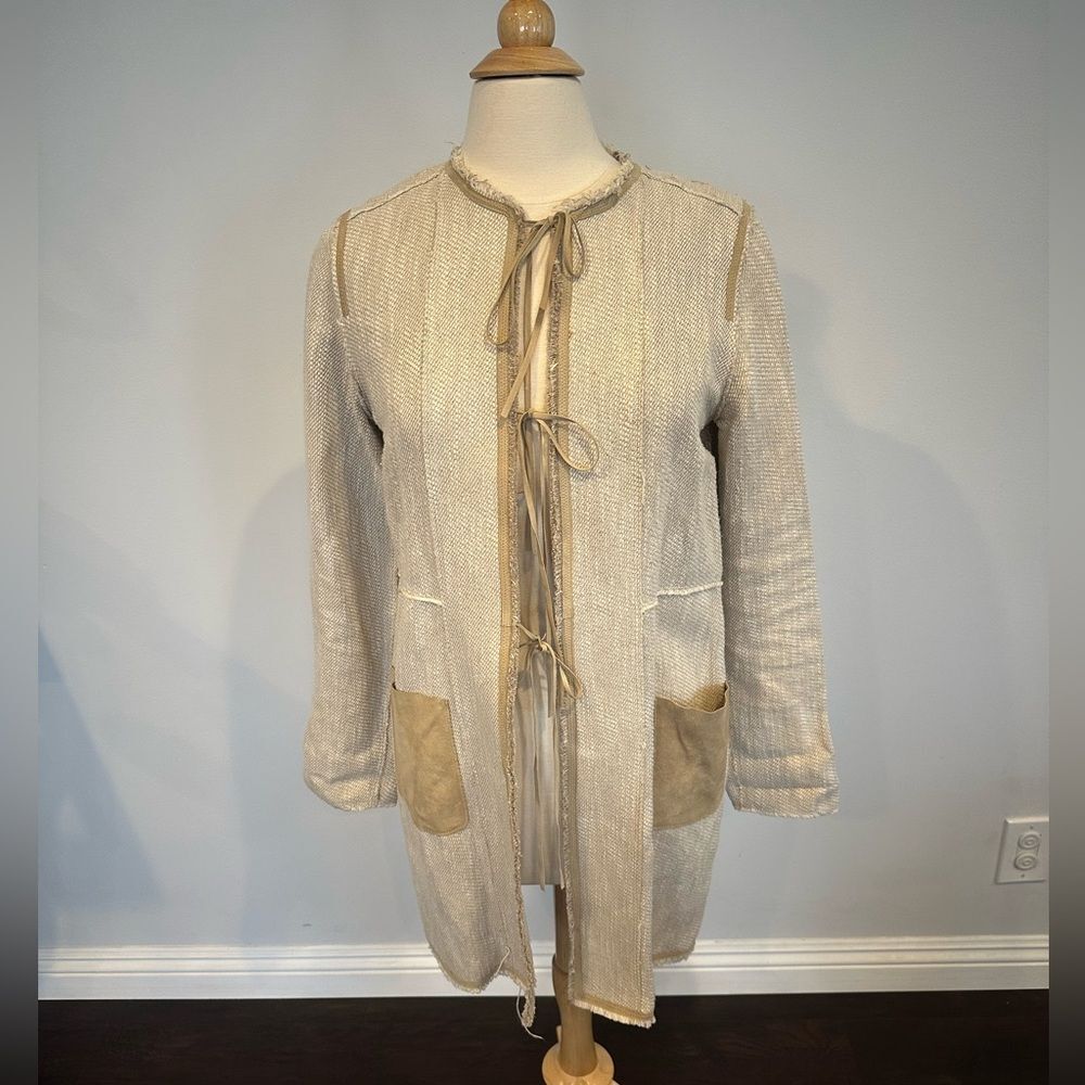 Elie Tahari Linen Cotton Jacket Women's Size Small P